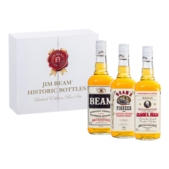 Jim Beam Historic Bottles Limited Edition Box Set